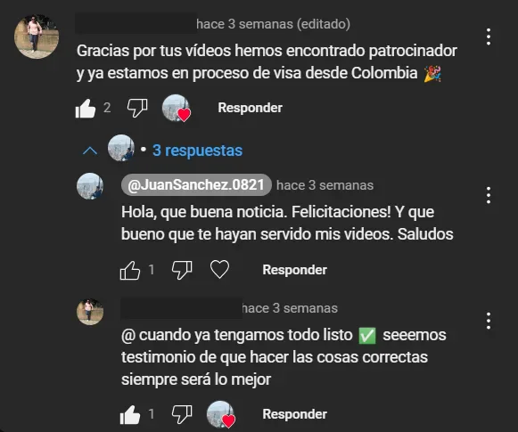 Comentario en YouTube: hemos encontrado patrocinador