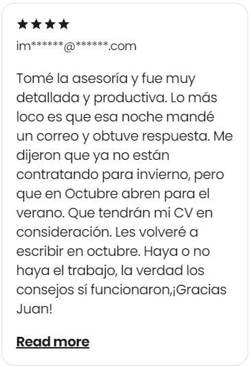 Reseña sobre la asesoría